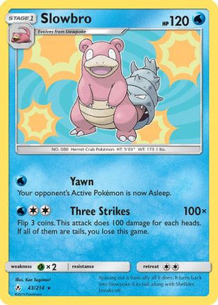 Slowbro - 43/214 [SM - Unbroken Bonds] Holofoil