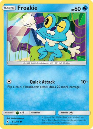Froakie - 51/214 [SM - Unbroken Bonds] Reverse Holofoil