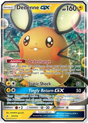 Dedenne GX - 57/214 [SM - Unbroken Bonds] Holofoil