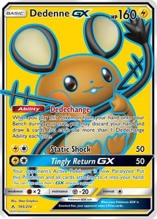 Dedenne GX (Full Art) - 195/null [SM - Unbroken Bonds] Holofoil