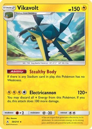 Vikavolt - 59/214 [SM - Unbroken Bonds] Reverse Holofoil