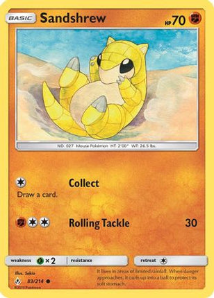 Sandshrew - 83/214 [SM - Unbroken Bonds]