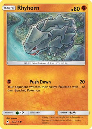Rhyhorn (92) - 92/214 [SM - Unbroken Bonds]
