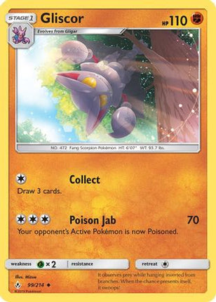 Gliscor - 99/null [SM - Unbroken Bonds] Reverse Holofoil