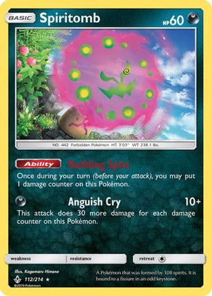 Spiritomb - 112/214 [SM - Unbroken Bonds] Holofoil
