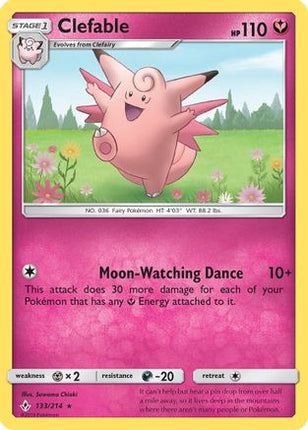 Clefable - 133/214 [SM - Unbroken Bonds] Reverse Holofoil