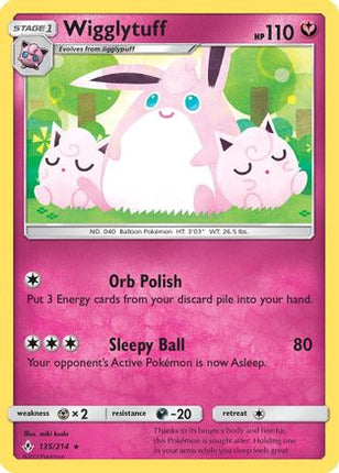 Wigglytuff - 135/214 [SM - Unbroken Bonds] Reverse Holofoil