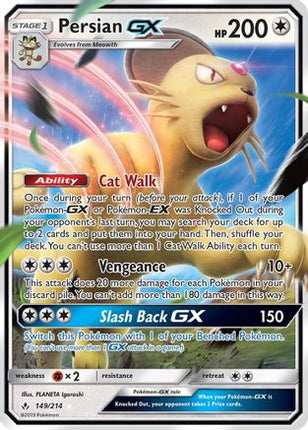 Persian GX - 149/214 [SM - Unbroken Bonds] Holofoil