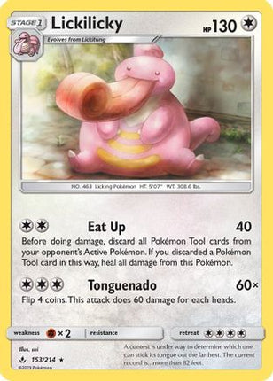 Lickilicky - 153/null [SM - Unbroken Bonds]