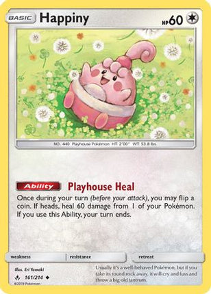 Happiny - 161/214 [SM - Unbroken Bonds] Reverse Holofoil
