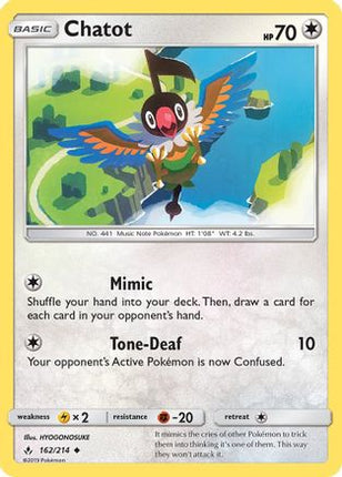 Chatot - 162/null [SM - Unbroken Bonds] Reverse Holofoil