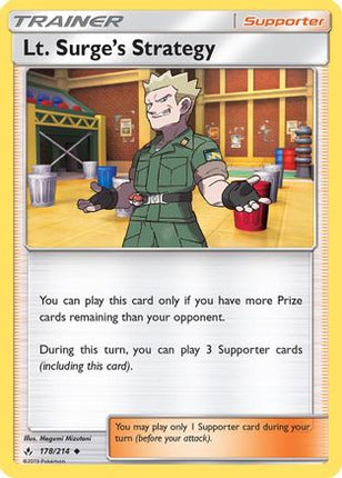 Lt. Surge's Strategy - 178/214 [SM - Unbroken Bonds]