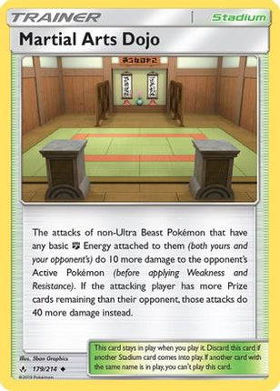 Martial Arts Dojo - 179/214 [SM - Unbroken Bonds] Reverse Holofoil