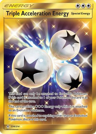 Triple Acceleration Energy (Secret) - 234/214 [SM - Unbroken Bonds] Holofoil