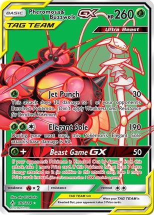 Pheromosa & Buzzwole GX (191) (Full Art) - 191/null [SM - Unbroken Bonds] Holofoil