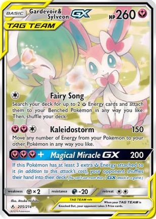 Gardevoir & Sylveon GX (205) (Alternate Full Art) - 205/null [SM - Unbroken Bonds] Holofoil