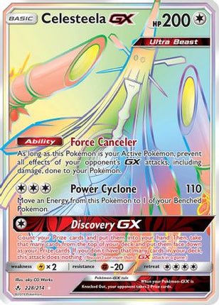 Celesteela GX (Secret) - 228/null [SM - Unbroken Bonds] Holofoil