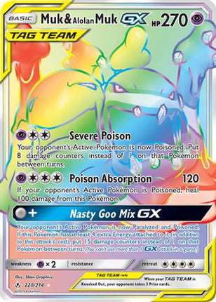 Muk & Alolan Muk GX (Secret) - 220/null [SM - Unbroken Bonds] Holofoil