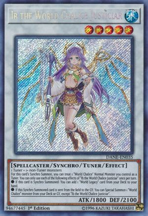 Ib the World Chalice Justiciar (Secret Rare) [DANE-EN035] 1st Edition