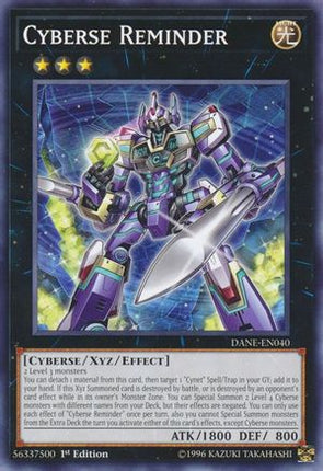 Cyberse Reminder (Common / Short Print) [DANE-EN040] 1st Edition