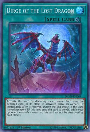 Dirge of the Lost Dragon (Super Rare) [DANE-EN063] Unlimited