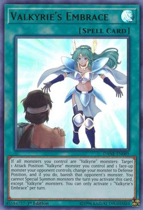 Valkyrie's Embrace (Ultra Rare) [DANE-EN089] 1st Edition