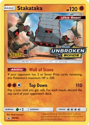 Stakataka - SM180 (Prerelease) [Staff] - null/null [SM Promos] Holofoil