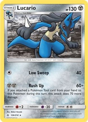 Lucario - 126/214 (SM Unbroken Bonds) [Deck Exclusives]