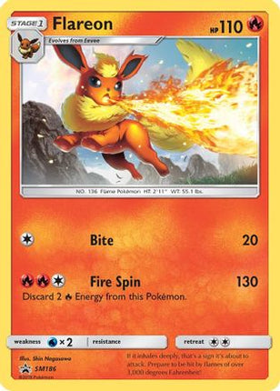 Flareon - SM186 (Let's Play, Eevee!) - SM186/null [SM Promos]