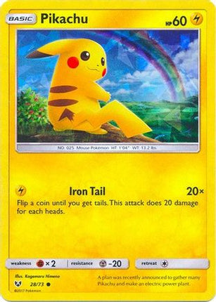 Pikachu - 28/73 (Cracked Ice Holo) [Deck Exclusives] Holofoil