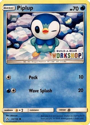 Piplup - 32/156 (Build-A-Bear Workshop Exclusive) [Miscellaneous Cards & Products]