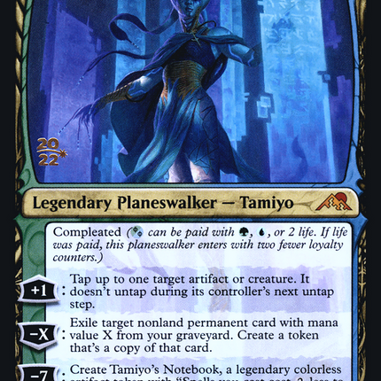 Tamiyo, Compleated Sage [Kamigawa: Neon Dynasty Promos] Prerelease Foil