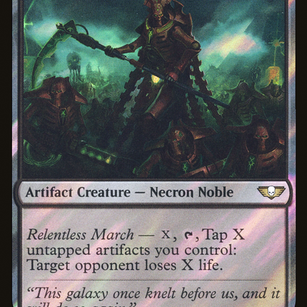 Necron Overlord [Warhammer 40,000 Commander] Surge Foil