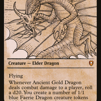 Ancient Gold Dragon (Showcase) [Commander Legends: Battle for Baldur's Gate]