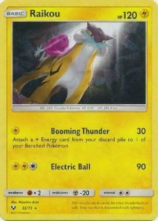 Raikou - 32/73 (Let's Play, Pikachu!) (Cracked Ice Holo) [Deck Exclusives] Holofoil