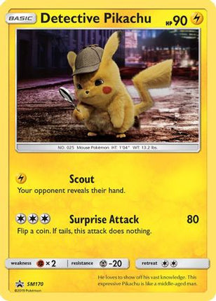 Detective Pikachu - SM170 - null/null [SM Promos] Holofoil