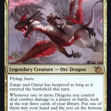 Zurgo and Ojutai [March of the Machine Promos] Prerelease Foil