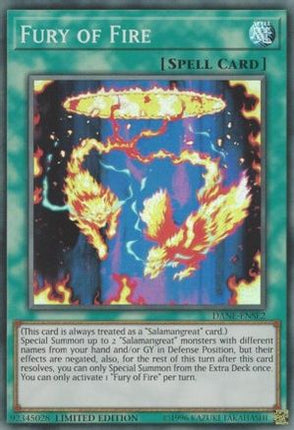 Fury of Fire (Super Rare) [DANE-ENSE2] Limited