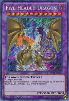 Five-Headed Dragon (Secret Rare) [BLHR-EN000] 1st Edition