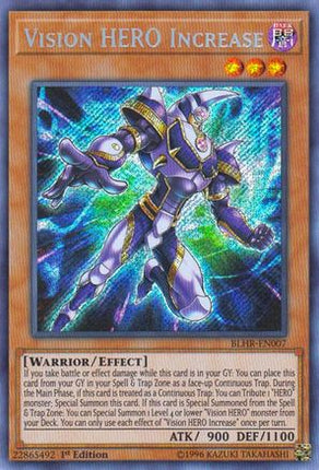 Vision HERO Increase (Secret Rare) [BLHR-EN007] 1st Edition