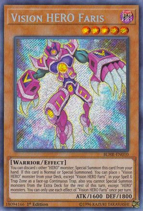 Vision HERO Faris (Secret Rare) [BLHR-EN010] 1st Edition