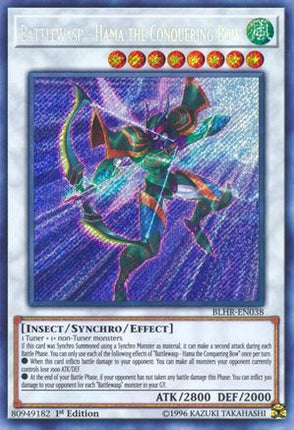 Battlewasp - Hama the Conquering Bow (Secret Rare) [BLHR-EN038] 1st Edition