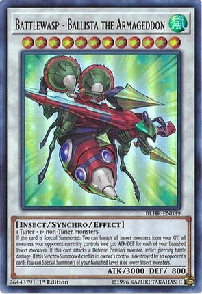 Battlewasp - Ballista the Armageddon (Ultra Rare) [BLHR-EN039] 1st Edition