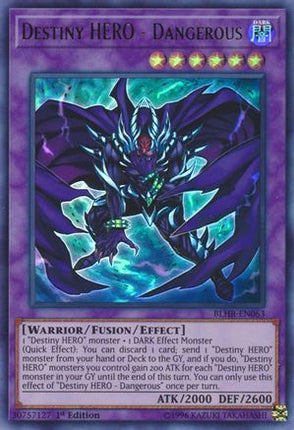 Destiny HERO - Dangerous (Ultra Rare) [BLHR-EN063] 1st Edition