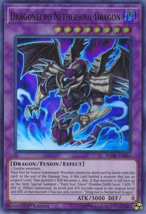 Dragonecro Nethersoul Dragon (Ultra Rare) [BLHR-EN066] 1st Edition