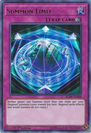 Summon Limit (Ultra Rare) [BLHR-EN088] 1st Edition