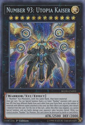 Number 93: Utopia Kaiser (Secret Rare) [BLHR-EN093] 1st Edition