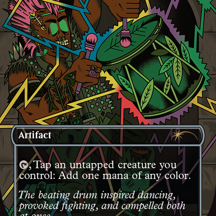 Springleaf Drum (Borderless) [Secret Lair Showdown]