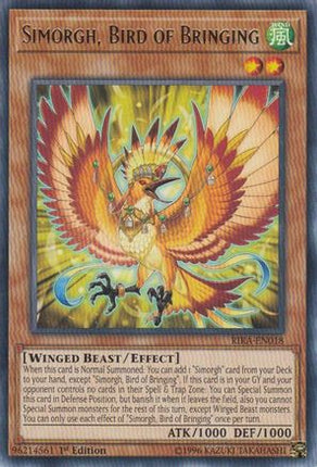Simorgh, Bird of Bringing (Rare) [RIRA-EN018] 1st Edition