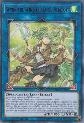 Wynn the Wind Charmer, Verdant (Rare) [RIRA-EN046] 1st Edition